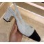 Fake Chanel Heel 6.5cm Slingbacks G31318 Tweed 03 2020 CE01555