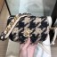 Fake Chanel Houndstooth Tweed 19 Belt Bag/Waist Bag Beige/Black 2019 Collection CE02536