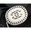 Fake Chanel Striped Grained Calfskin CC Filigree Round Zipped Coin Purse A81458 White 2019 CE00759