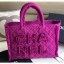 Fake Chanel Wool Tweed Medium Zipped Shopping Bag AS0976 Purple 2019 Collection CE02394