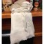 Fake Imitation Chanel CC Logo Cashmere Scarf 90x200cm White 2019 CE00530