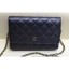 First-class Quality Chanel Iridescent Pearl Caviar Wallet On Chain WOC Bag Black 2019 CE01537