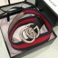 Gucci Web Fabric Belt 38mm with GG Buckle Red/Blue/Silver 2019 Collection CE00974