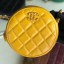 High Imitation Chanel Quilted Lambskin Chain CC Round Clutch with Chain AP0725 Yellow 2019 Collection CE00764