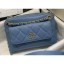 High Imitation Chanel Small Camera Case Bag AS1367 Grained Calfskin Blue 2020 CE03681