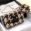 High Quality Chanel 19 Houndstooth Tweed Wallet on Chain WOC and Coin Purse Black/Beige 2019 Collection CE02251