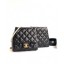 High Quality Imitation Chanel Lambskin with Imitation Pearls Side Pack Bag AS0614 Black 2019 CE01588