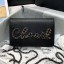 Hot Chanel Calfskin Chain CHANEL Wallet on Chian WOC Black 2020 Collection CE02371