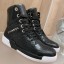 Hot Chanel Crocodile Embossed Calfskin High-Top Sneakers G35079 Black 2019 Collection CE03698