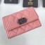 Hot Chanel Grained Leather Small Flap Boy Wallet A80603 Pink 2019 Collection CE00781