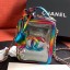 Hot Knockoff Chanel Iridescent PVC Vanity Case AS0988 Multicolor 2019 Collection CE02696