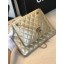 Imitation AAAAA Chanel Quilted Shiny Lambskin Double Clutch with Chain AP1073 Gold 2019 Collection CE01871