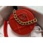 Imitation Chanel 19 Jersey Round Clutch with Chain Bag Red 2020 CE03599