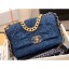Imitation Chanel 19 Small Flap Bag AS1160 Denim 2020 CE02792