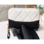Imitation Chanel Aged Calfskin Gabrielle Zipped Coin Purse A84404 White CE04001