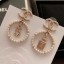 Imitation Chanel Bottle 5 Pearl Hoop Earrings AB2921 2019 Collection CE03286
