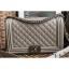 Imitation Chanel Caviar Leather Boy Flap New Medium Bag Pale Gray CE02880