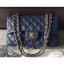 Imitation Chanel Caviar Leather Classic Flap New Small Bag A01113 Haze Blue/Gold 2018 CE01367
