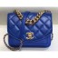 Imitation Chanel Chain Handle Mini Flap Bag AS0784 Blue 2019 CE04250