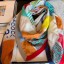Imitation Chanel Coco Silk Twill Square Scarf 110x110cm Beige 2020 Collection CE03928