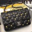 Imitation Chanel Lambskin 18k Charms Mini Classic Flap Bag A69900 Black 2018(Silver-Tone Metal) Collection CE02921