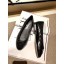 Imitation Chanel Lambskin Classic Bow Ballerinas Flats Quilting Crinkled Black CE01675