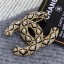 Imitation Chanel Quilted CC Pearls Brooch Gold/Black/White 2019 Collection CE02119