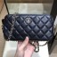 Imitation Chanel Quilted Lambskin Double Clutch with Chain AP0738 Black 2019 Collection CE00874