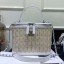 Imitation Chanel Rattan Woven Medium Vanity Case AS1347 White/Beige 2020 Collection CE03878
