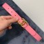 Imitation Chanel Reversible Calfskin Belt 30mm with CC Buckle Pink Collection Belt CE00814