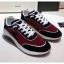 Imitation Chanel Terry-cloth & Goatskin Classic Sneaker Deep Red/Black 2020 Collection CE02390