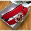 Imitation Chanel Width 3cm Calfskin Belt With Heart Buckle Red 2020 Collection Belt CE00635