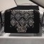 Imitation Chanel Wool Crystal Small Boy Flap Bag A67086 Black 2019 Collection CE02953