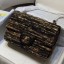 Imitation Cheap Chanel Tweed Small Classic Flap Bag A01112 Gold/Black 2019 Collection CE02739