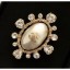 Imitation High Quality Chanel Pearl Brooch AB0546 Gold/Pearly White/Crystal 2018 CE04231