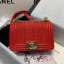 Imitation Luxury Chanel Small Boy Chanel Handbag A67085 Red 2019 Collection CE00896