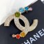 Imitation Top Chanel Colorful Stone Charms CC Brooch 2019 Collection CE03277