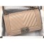 Imitation Top Chanel Lambskin Chevron Boy Flap Medium Bag Beige CE03888