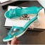 Knockoff 1:1 Chanel PVC Heel Mule Sandals Aquamarine 2019 CE00559