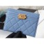 Knockoff Chanel Caviar Leather Boy Card Holder A84431 Denim Blue CE01074