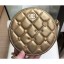Knockoff Chanel Charms Round Clutch With Chain Bag Metallic Gold 2019 CE03670