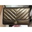 Knockoff Chanel Glittered Aged Calfskin Gabrielle Wallet On Chain WOC Bag Chevron Gold 2019 CE04265