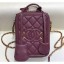 Knockoff Chanel Grained Calfskin CC Filigree Vanity Case Bag AS0988 Burgundy 2019 CE00711