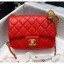 Knockoff Chanel Lambskin & Gold-Tone Metal Flap Bag AS1786 Red 2020 Collection CE02254