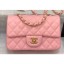 Knockoff Chanel Lambskin Small Classic Flap Bag A1116 Pink CE02601