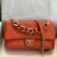Knockoff Chanel Quilted Lambskin Large Flap Bag with Resin Chain AS1354 Orange 2019 Collection CE01324