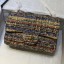 Knockoff Chanel Tweed Small Classic Flap Bag A01112 Gold/Blue/Green 2019 Collection CE04241
