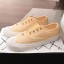 Knockoff Chanel Vintage Canvas Slip-on Sneakers Yellow 2020 Collection CE01312