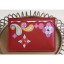 Louis Vuitton Epi Leather Card Holder with Monogram flower M62068 Red CE01349