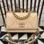 New Chanel 19 Quilted Goatskin Wallet on Chain WOC AP0957 Nude 2019 Collection CE04233
